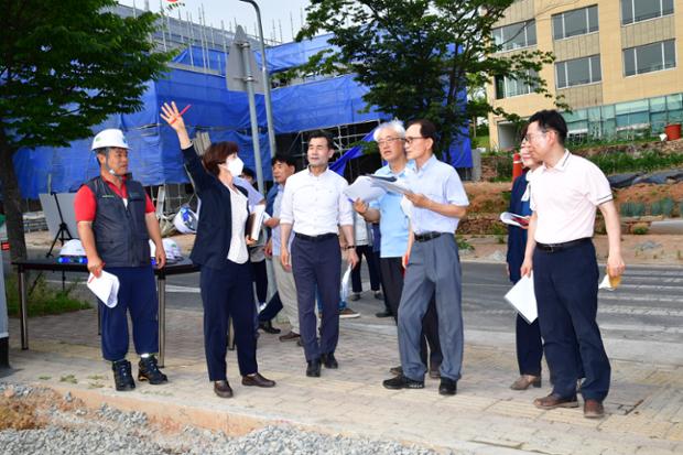 중구인수위원회 현장 방문