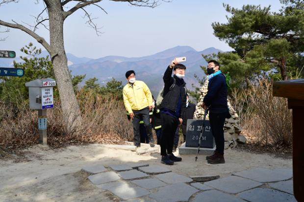 입화산 산불감시초소 예찰활동