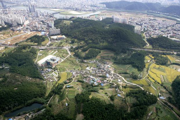 혁신도시 주변시가지 항공촬영