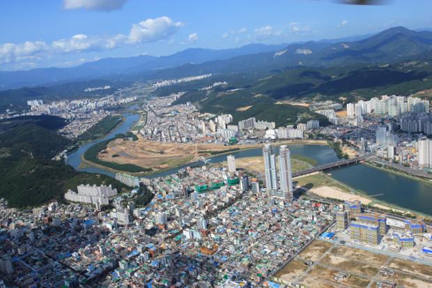 태화강주변시가지 항공촬영