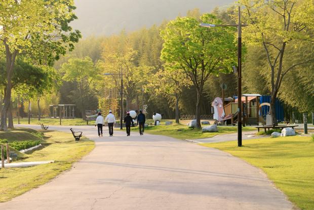 태화강국가정원의 산책로