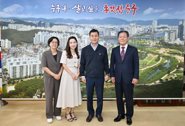 병영1동 주민자치위원장 내방