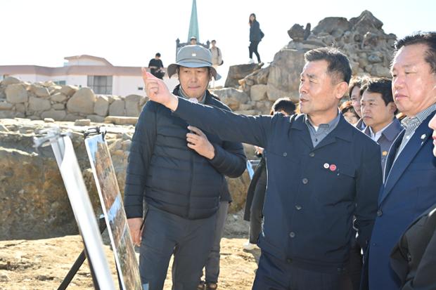 병영성 서남구간 일원 발굴조사 현장 공개회