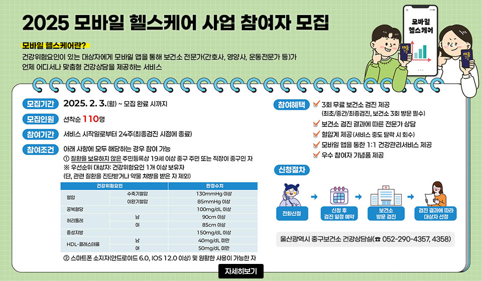 2025 모바일 헬스케어 사업 참여자 모집